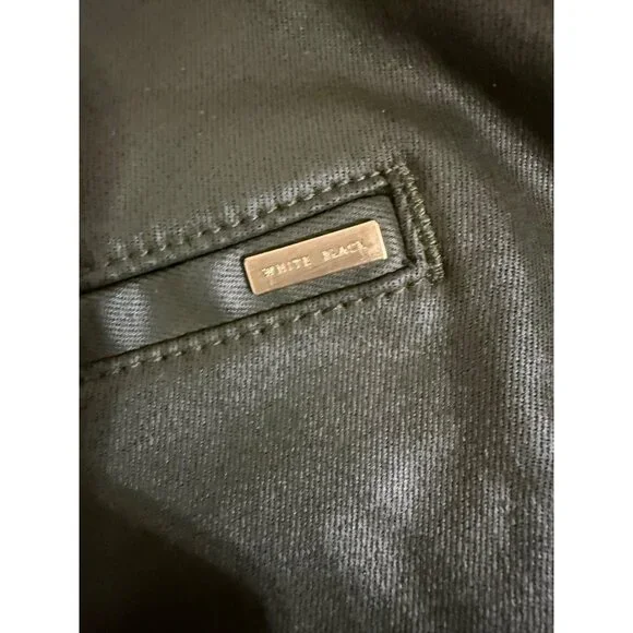 White House Black Market Coated Denim Paperbag Shorts - Picture 9 of 11